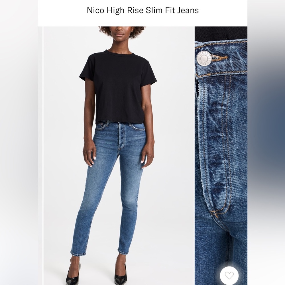 Agolde Nico high rise slim jean sz 27